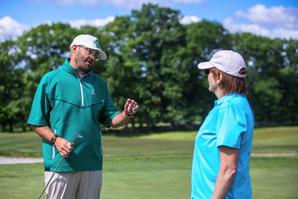 Driving range at Candia Woods Golf Links